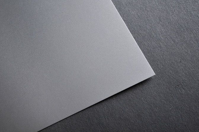 Silver Business Card Stock