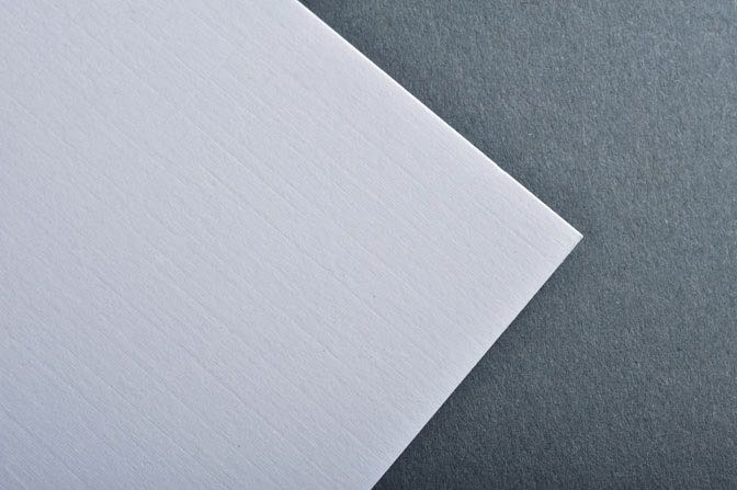 White Linen Business Card & Stationery Stock