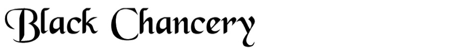 Black Chancery Typeface