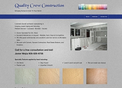 Quality Crew Construction website